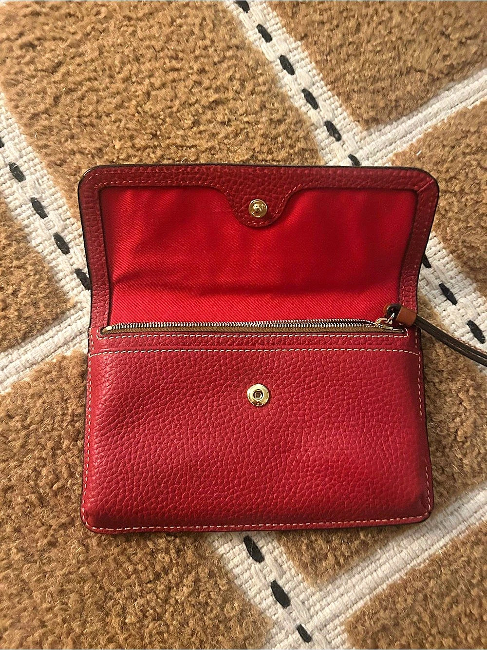 Dooney & Bourke Red Wristlet Wallet - Picture 3 of 5